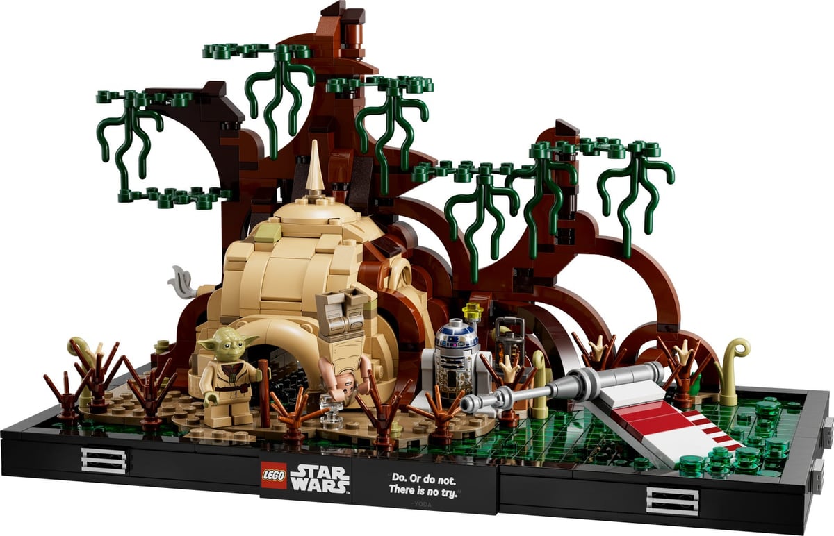 Star Wars : diorama de l’entraînement Jedi sur Dagobah