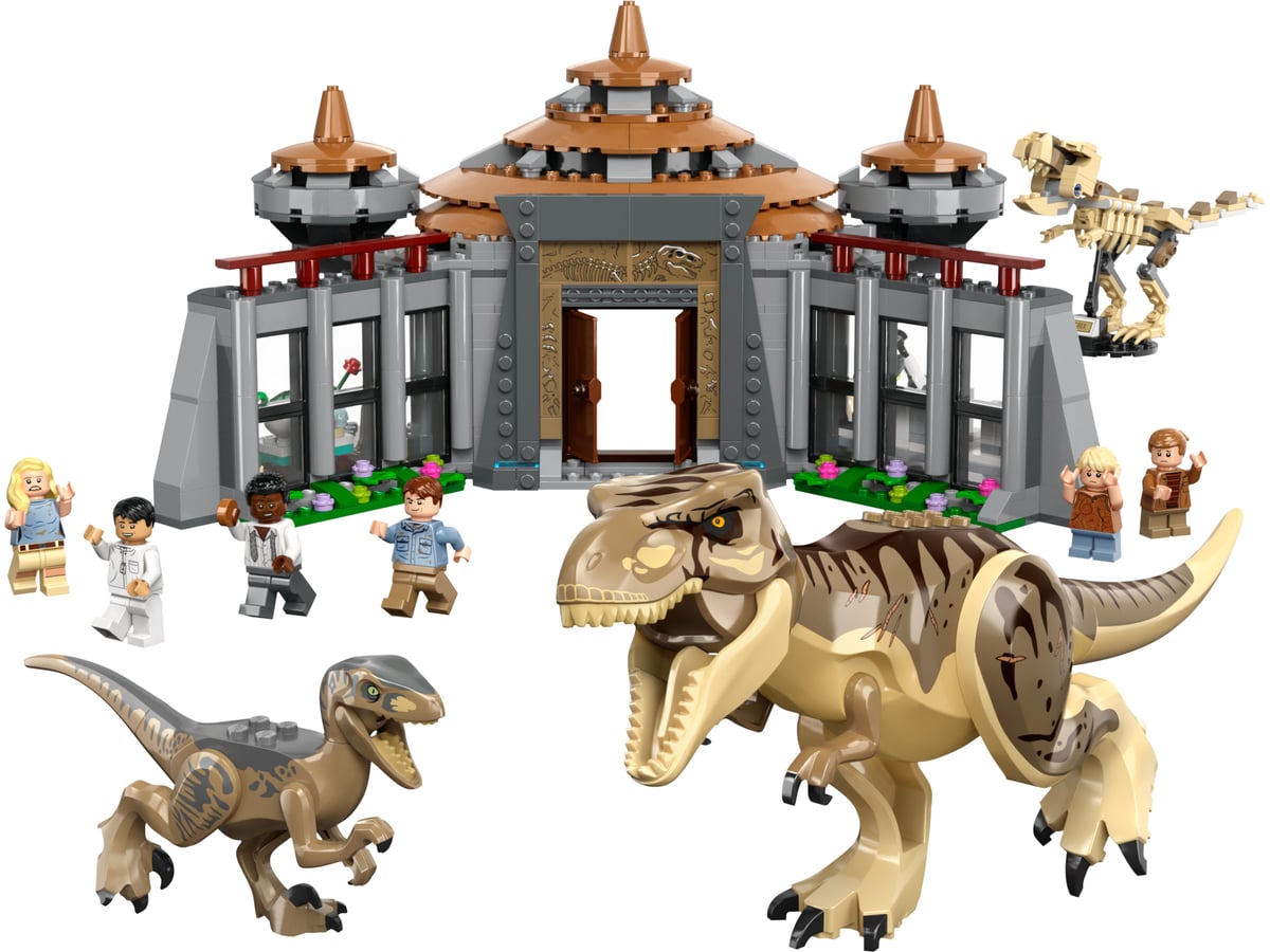 Jurassic World : le centre d’accueil, l’attaque du T. rex et du raptor